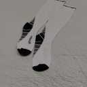 Physix Gear Compression Socks 20-30 mmHg - Men & Women - Running, Nurses, Shin Splints, Flight, Travel (XXL, White)