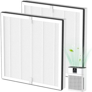 AP2410 Replacement Filter Compatible with DBFIT AP2410 Air Purifi-er, HEPA Air Filter and Activated Carbon Filter for Dust Pets Pollen Smoke, 2 Pack(White)