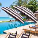 2 Pcs Beach Umbrella, Cream, 48 inches