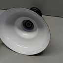 Famrhouse Ceiling Light, Semi Flush Mount Light Fixture with Metal Dome Shade, Balck Ceiling Light for Hallway, Entryway,Kitchen