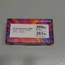 EaseFusion 260XL 261XL Replacement for Canon 260 and 261 Ink Cartridges PG-260 CL-261 Compatible with Canon Pixma TS6420a TS6420 TS6400 TR7020a TS5320 TR7000 TS5300 TR7020 Printer Ink Cartridges