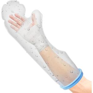 Waterproof Cast Cover Arm Kids, Teen Short Arm Cast Protector for Shower, Shower Sleeve for Arm Cast Bag, Arm Cover for Showering After Surgery Comfortable Watertight Seal Reusable