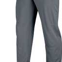 CHAMPRO Boys Open-Bottom Loose-Fit Baseball Pant with Adjustable Inseam and Reinforced Sliding Area (X-Large, Graphite)