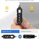 LUGGEX TSA Locks for Luggage, Suitcase Locks TSA Approved, Luggage Locks, Ease of Use & Durable(Black,4 Pack)