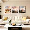 upsimples 24x30 Poster Frame Black 3 Pack, Scratch-Proof Picture Frames 24 x 30 for Photo Gallery - Slide-In Strips, Horizontal or Vertical Wall Mounting