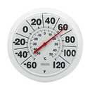Springfield Indoor Outdoor Big and Bold Dial Thermometer, Wireless Thermometer with Easy to Read Large Numbers for Patio, Pool, and Indoor Areas, 8-Inch, White (No Size)