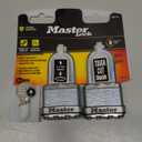 Master Lock M1XTLF Magnum Heavy Duty Padlock with Key, 2 Pack Keyed-Alike