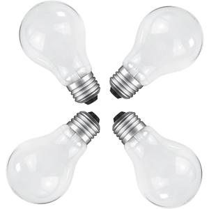 40 Watt Incandescent Light Bulbs, A19 Light Bulb, Dimmable, 2700K Soft White, 4 Pack