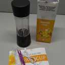 Portable Blender for Smoothie & Shakes - Upgraded Rechargeable Personal Size Blender, 380ml BPA Free Juice Cup & High Speed of 20,000 Rpm, Suit for Sports/Office/Home/Travel (Black)