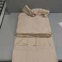 Bedsure King Size Sheet Set, Cooling Sheets, Rayon Derived from Bamboo, Deep Pocket Up to 16", PureWoven, Breathable & Soft, Bed Sheets, Hotel Luxury Silky Bedding for Hot Sleepers, Beige