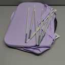 efluky Slim Laundry Basket, Narrow Laundry Hamper with Handles, Collapsible Dirty Clothes Hamper, Tall Laundry Bin for Laundry Room, Dorm and Bedroom, 12.7 Gallons(48L) Light Purple