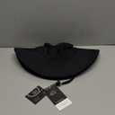 Sun Hats for Men Women Fishing Hat UPF 50+ Breathable Wide Brim Bucket Hats Summer UV Protection Safari Hat with Neck Flap (Black)