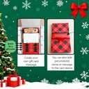 OYB 2Pcs Handmade Christmas Gift Card Booklet, Handmade ChristmasGift Card Holder Book, Christmas Money Holder Envelope Booklet, DIY XmasGift,Holiday Party Christmas Gifts Card Book Supplies (A)