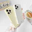 Compatible with iPhone 12 Pro Case with Cute Fashion Polka Dot Aesthetics Design, Raised Lens Edge Protection, Stylish Slim Soft TPU Protective Cover for iPhone 12 Pro, Black