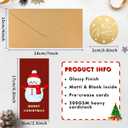 Mczan Christmas Cards Money Holder 72pcs, Merry Christmas Money Holder Cards for Gifting Cash, Happy Holiday Cash Card with Envelopes, Xmas Holiday Gift Giving Ideas - A