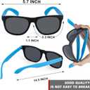 48 Pack 16 Colors Neon Party Sunglasses, 80s Retro Style Party Favors Sun Glasses Bulk for Carnival, Summer Pool Toys, Goody Bag Stuffers, Boy and Girl Beach Party Supplies, Birthday, School Gift