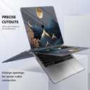 May Chen Compatible with MacBook Air 13 inch Release 2021 2020 2019 2018 (Models: M1 A2337/A2179/A1932), Plastic Hard Shell Case for MacBook Air 13 with Retina Display & Touch ID, Starry Mountain