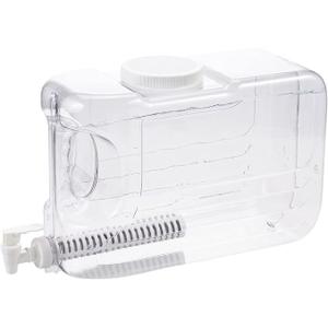 Arrow Cleara Water Filter Dispenser, 1.25 Gallon - Plastic Beverage Dispenser with Spigot and Filter for Easy Dispensing - BPA Free Clear Plastic - Removes Chlorine and Odor from Water