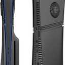 Face Plates Cover Shell with Cooling Vents for PS5 Pro Disc Edition, Matte Faceplates Accessories Compatible with PlayStation 5 Pro Console Protective Replacement Panels (Black)