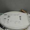 KOHLER 4636-RL-0 Cachet ReadyLatch Elongated Slow Close Toilet Seat, Soft Close Toilet Seat Quiet Lid, Contoured Grip-Tight Bumpers Installation Hardware, Apartment Essentials, White