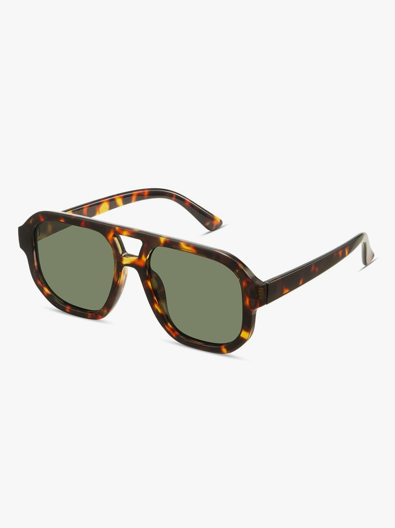 livho Trendy Polarized Square Aviator Sunglasses Women Men Square Eyewear Frame, Retro Sun Glasses for Women Men 2025 Shades
