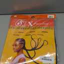 Sensationnel X-pression prestretched braiding hair - 6x braid 58 inch all kanekalon flame retardant synthetic braid for box braids and twists (1B OFFBLACK)