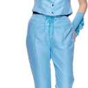 EraSpooky Cowgirl Costume Western Outfits for Women 5Pcs (Blue, M)