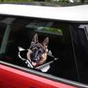 2PCS German Shepherd Dog Sticker 5.51"x4.72" Vinyl Car Waterproof Decal for Car Bumper, Notebook, Guitar, A Gift for Pet Lovers |#B0138