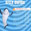 Shark Blanket Super Soft Flannel Wearable Shark Onesie Hoodie, Warm Cozy Sleeping Bag Animal Costume Pajamas (Medium)