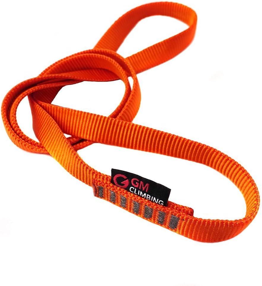 GM CLIMBING 16mm Nylon Sling Runner 22kN / 4950lbf CE UIAA Certified (120cm / 48inch | Pack of 3)