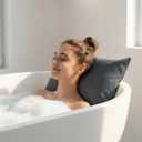 Luxury Bath Pillow for Bathtub, Soft & Comfortable, Head Neck Back Support, Adjustable Thickness Fits All Tub, Quick Drying with Air Mesh, Ideal Gift for Christmas Birthday Mothers Day