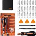 Screwdriver Set By JAKEMY, 43 in 1 Precision Screwdriver Kit Magnetic Replaceable Bits Repair Tool Kit Opening Tool and Tweezer for phone Cellphone PC Electronics (Jm-8153+ 43 in 1)