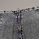 Avanova Women Double Slit Denim Skort Bodycon Mini Jean Skirt Grey L
