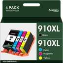 910XL Ink Cartridges Combo Pack Replacement for HP Ink 910 XL Compatible with OfficeJet Pro 8020 8025 8028 8035 8030 8010 8015 8018 8022 Printer, 4 Pack
