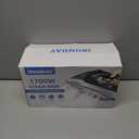 1700W Steam Iron for Clothes 20s Fast Heat-up, Iron with 10.14oz Water Tank, Non-Stick Ceramic Soleplate, Auto-Off, Spray Mist & Steam Burst, Ironing Clothes for Home, Grey