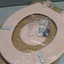 Bemis 500EC 063 Toilet Seat with Easy Clean & Change Hinges, 1 Pack Round, Venetian Pink