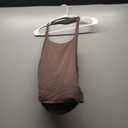 SUUKSESS Women Halter Tank Tops Double Lined Backless Y2K Trendy Going Out Tops (Small, Brown)