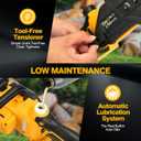 Brushless Electric Chainsaw 12" Cordless Tool Only for Dewalt 20V/60V Battery with Auto Oiler & Security Lock, for Tree Saw Trimming and Branch Wood Cutting (Tool Only)