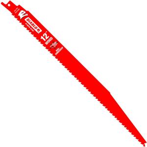 Diablo Bi-Metal Reciprocating Saw Blade with Perma-Shield Coating for Nail-Embedded Wood - 12" Length, Variable Tooth, 4/6 TPI, 25-Pack - DS1212BW25