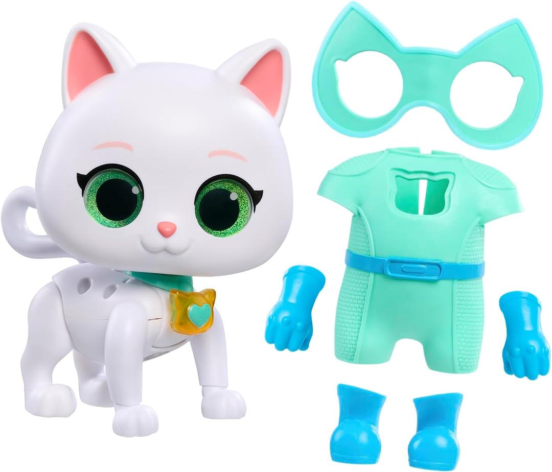 Disney Junior SuperKitties Cat-Tastic Transforming Bitsy, Kids Toys for Ages 3 Up by Just Play