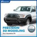 Headlights Assembly for 2012-2015 Toyota Tacoma Headlamp Replacement Chrome Housing Amber Reflector Driver & Passenger Side