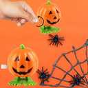 The Dreidel Company Halloween Pumpkin Wind-Up Toys, Birthday Party Favors, Novelty Toys for Boys and Girls, 2" Inches (48-Pack)
