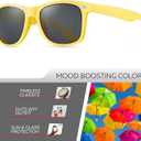 Retro Rewind Polarized Sunglasses for Women Men UV400 Classic Square Vintage Shades Trendy Unisex Sun Glasses
