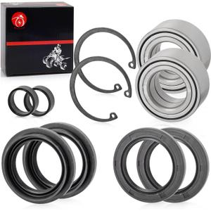 MOTO1988 Heavy Duty Front Wheel Bearings & Seals kit For HONDA Foreman 400 450 500 TRX400FW TRX450FE/FM TRX500 FE/FM/FPE/FPM/FA/FGA/FPA TRX650 680 FA/FGA 1995-2014