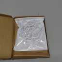 ADIIL 12 PCS Q Hanger Hooks with Safety Buckle, Windproof Screw Hooks for Hanging Outdoor String Lights, Plants, Christmas Patio Lights, 2.2 Inches, White