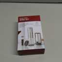 Electric Wine Decanter and Electric Wine Opener, Corporate Gift Pro Electric Wine Aerator and Opener Set with Wine Foil Cutter, and Wine Stopper Vacuum Saver (Stainless Steel)