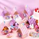 48 Pcs Unicorn Party Favor Boxes Cute Rainbow Adopt a Unicorn Theme Candy Goodies Gift Bag for Girls Birthday Party Decorations Supplies, 4.7 x 4 x 5.3 Inch