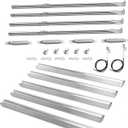 Grill Replacement Parts for Charbroil Performance 5 Burner Gas Grill 463448021 463450022 463451022, 4 Burner 463365021, 2 Burner 463630021, Grill Burners Kit with Heat Plate, Crossover Tube, Igniter