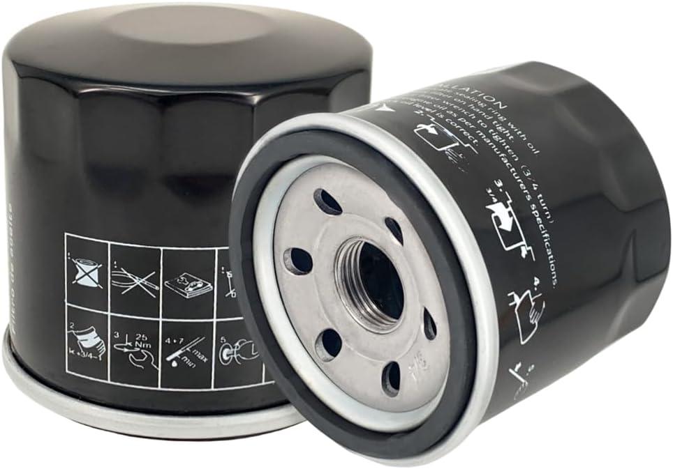 136-7848 Oil Filter Fit for To-ro SS3216 SS4200 SS5000 V-Twin Engine Timecutter Replace 120-4276 126-5234 127-9222 (2 Pack)