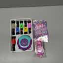 BATTOP Kids Nail Art Kit for Girls Ages 7-12 with Nail Dryer & 2 in 1 Water Based Nail Polish Pen & 3D Decoration & Sticker and Nail Flier - Idea Birthday Gifts for Girls 7 8 9 10 11 12